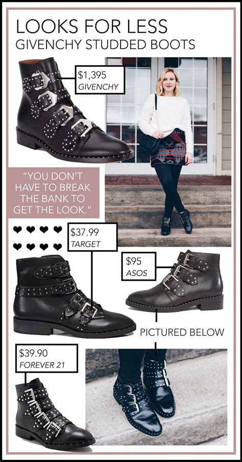 The Look for Less – Givenchy Elegant Studded Boot Dupes